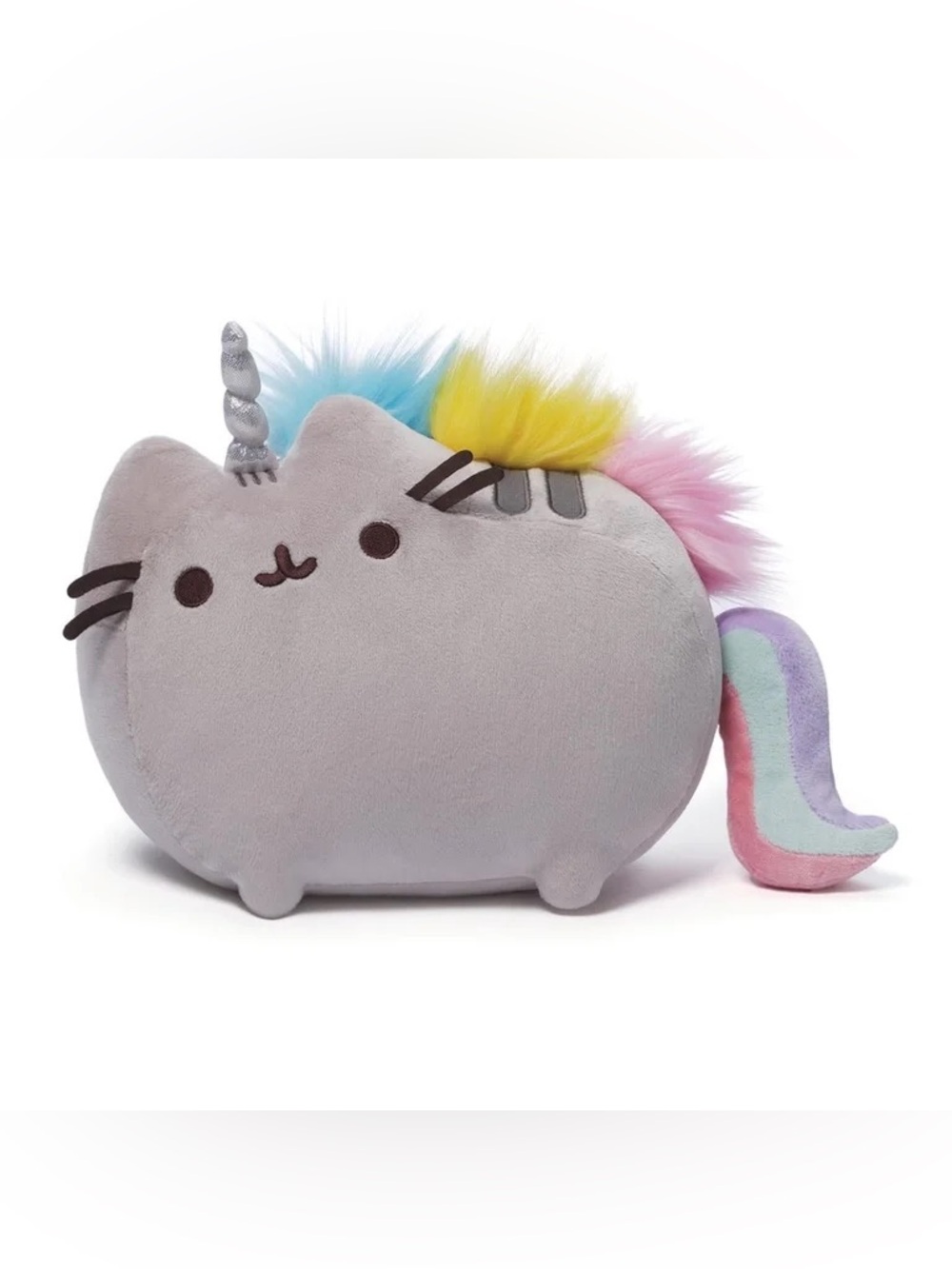 Pusheen kitty cat Rainbow fur unicorn Pusheenicorn 13 inch plushy stuffed animal